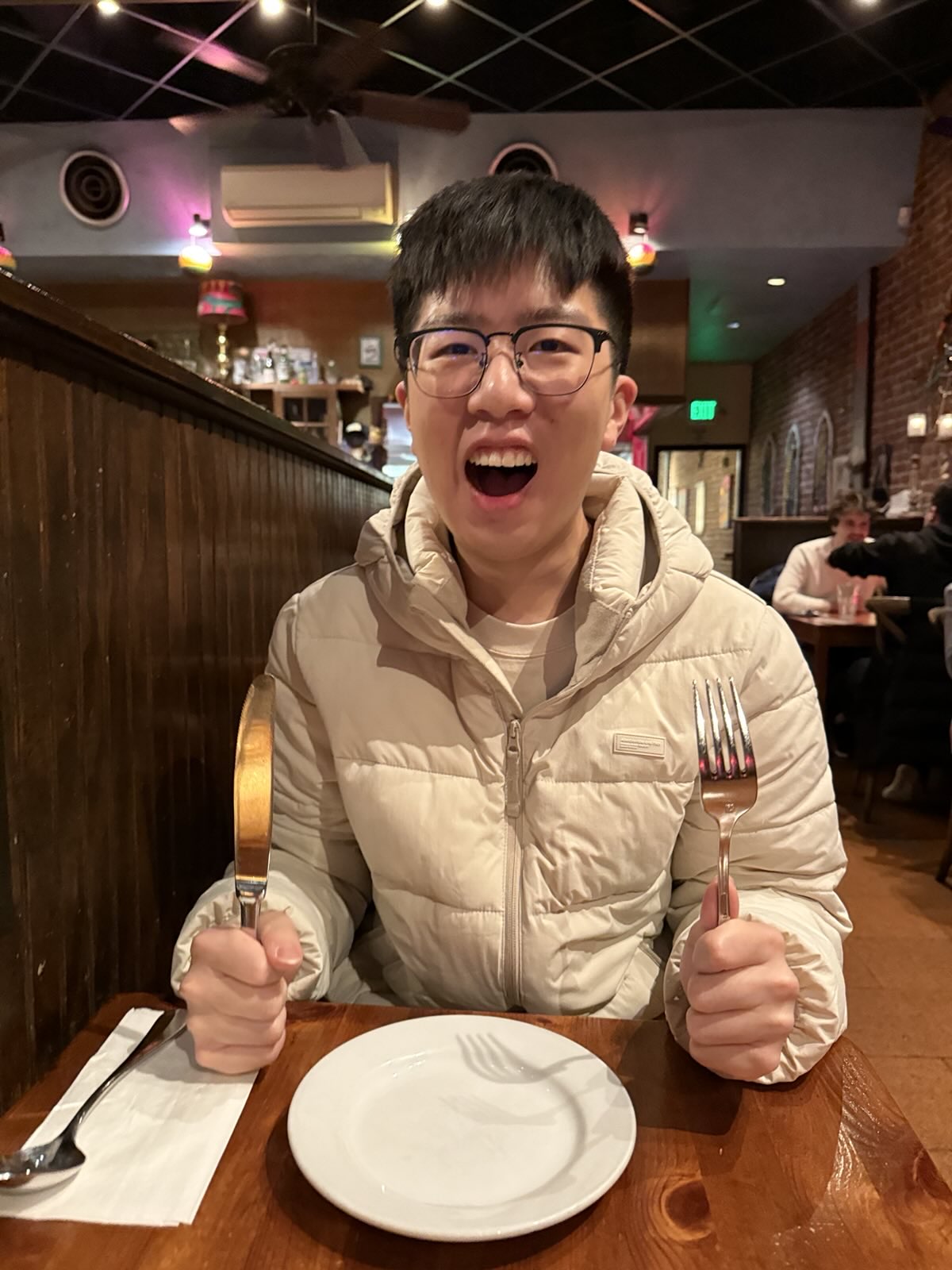 Waiting for my yummers jambalaya!